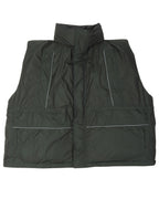Oversized Logo Printed Padded Vest