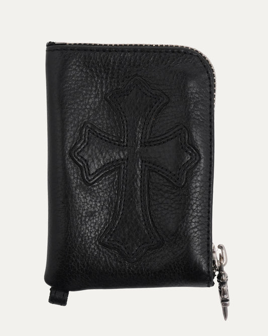 Cross Patch Zip Wallet
