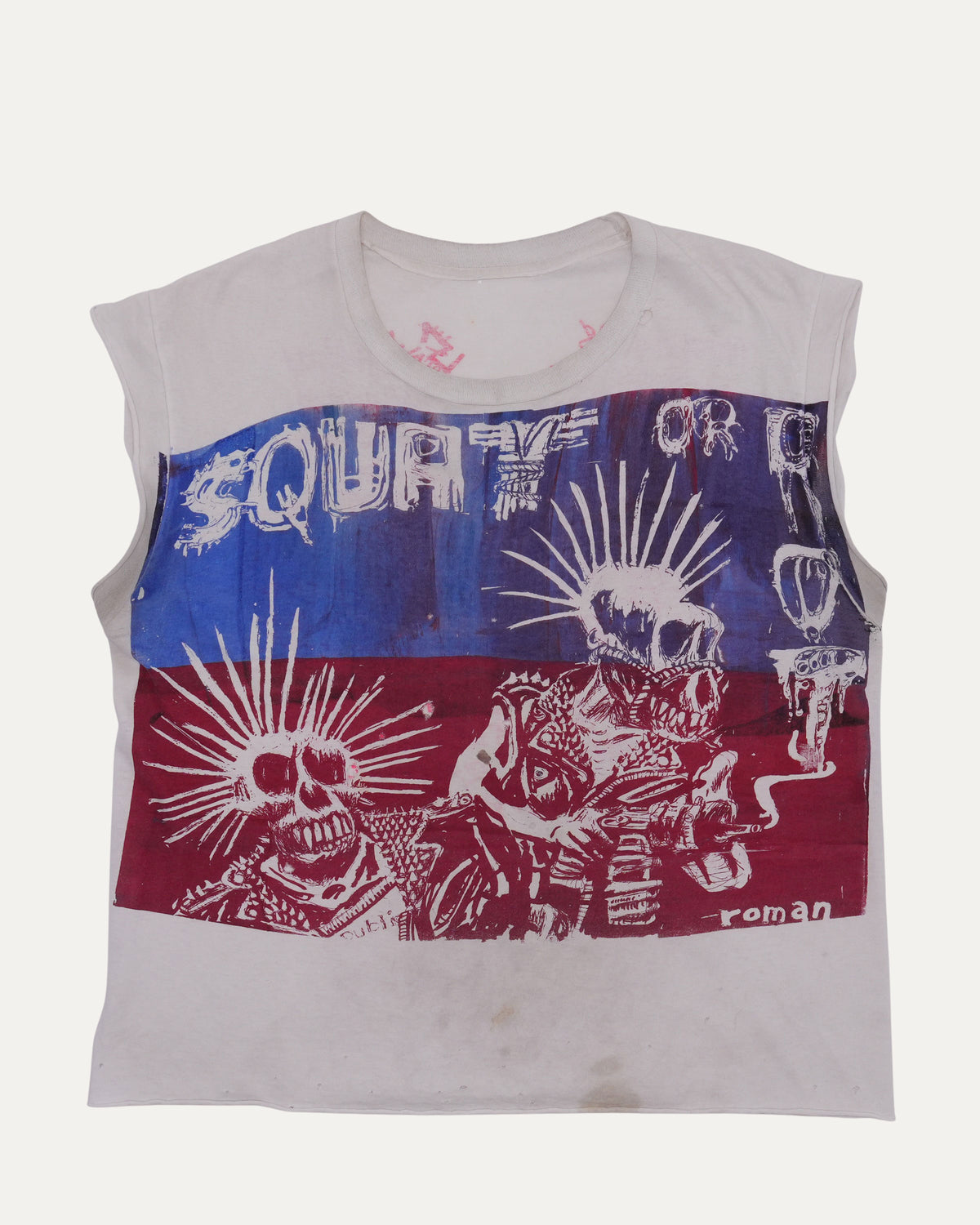 Don Rock Squat or Rot 1991 Cut Off Tank Top