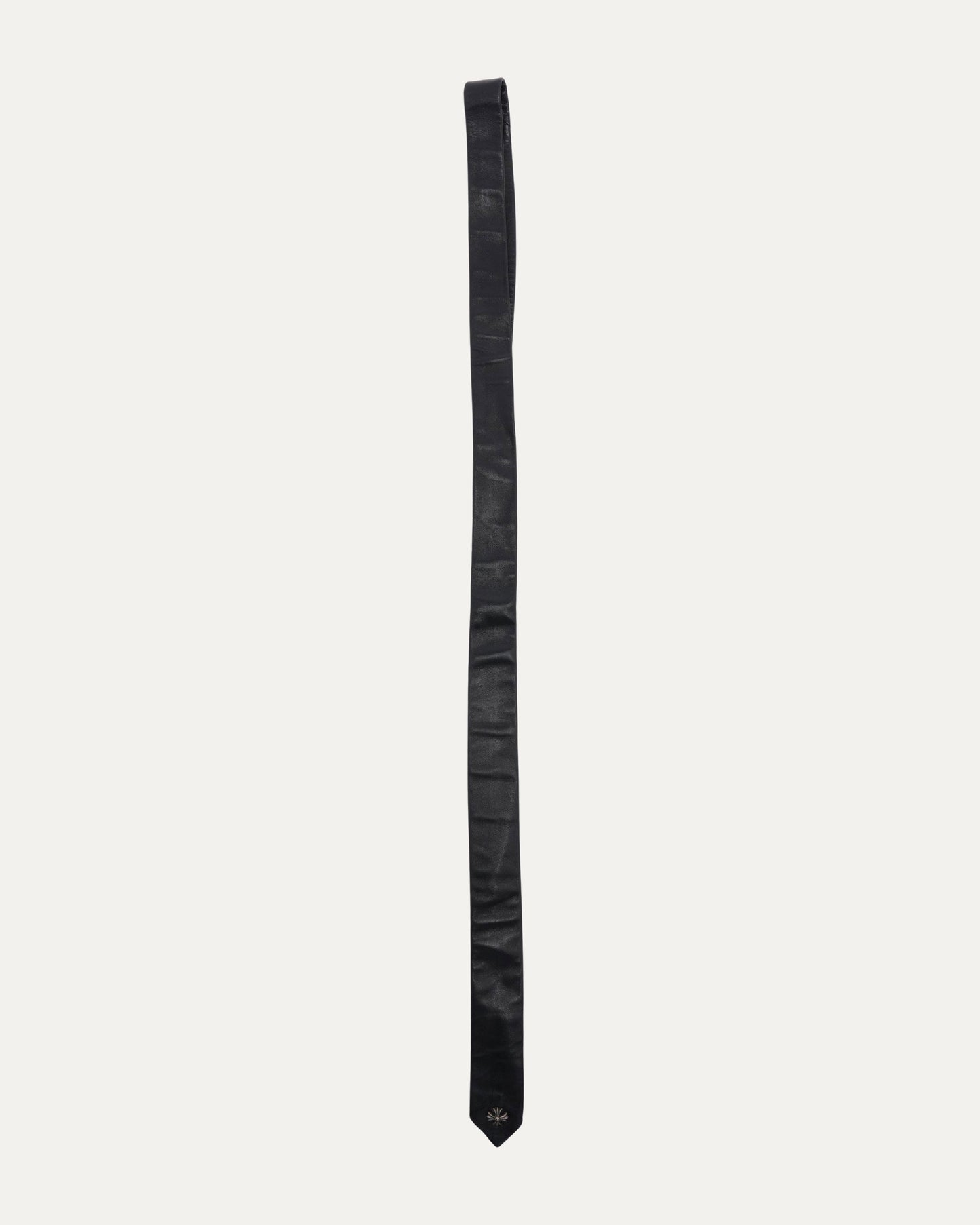 Plus Cross Embellished Leather Tie