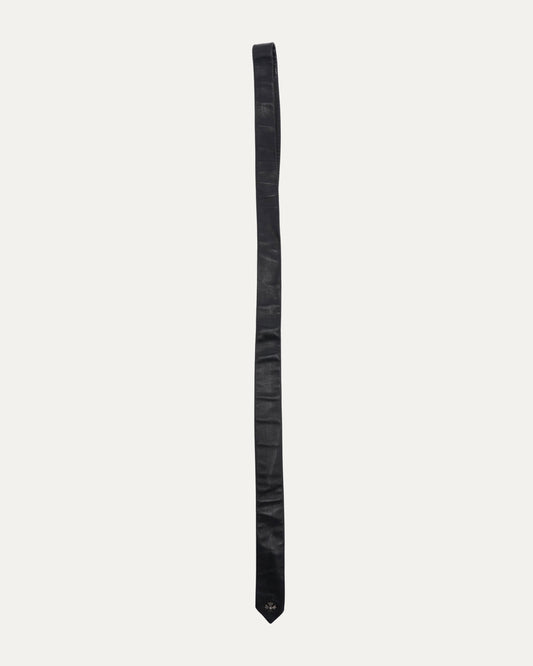 Plus Cross Embellished Leather Tie