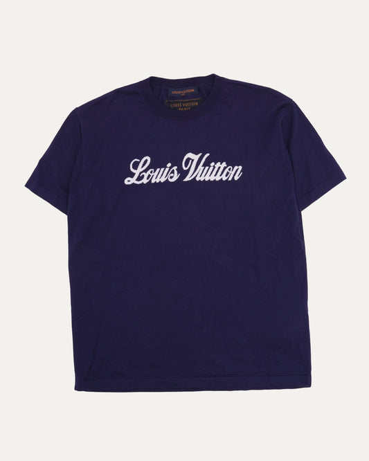 Intarsia Knit Logo T-Shirt