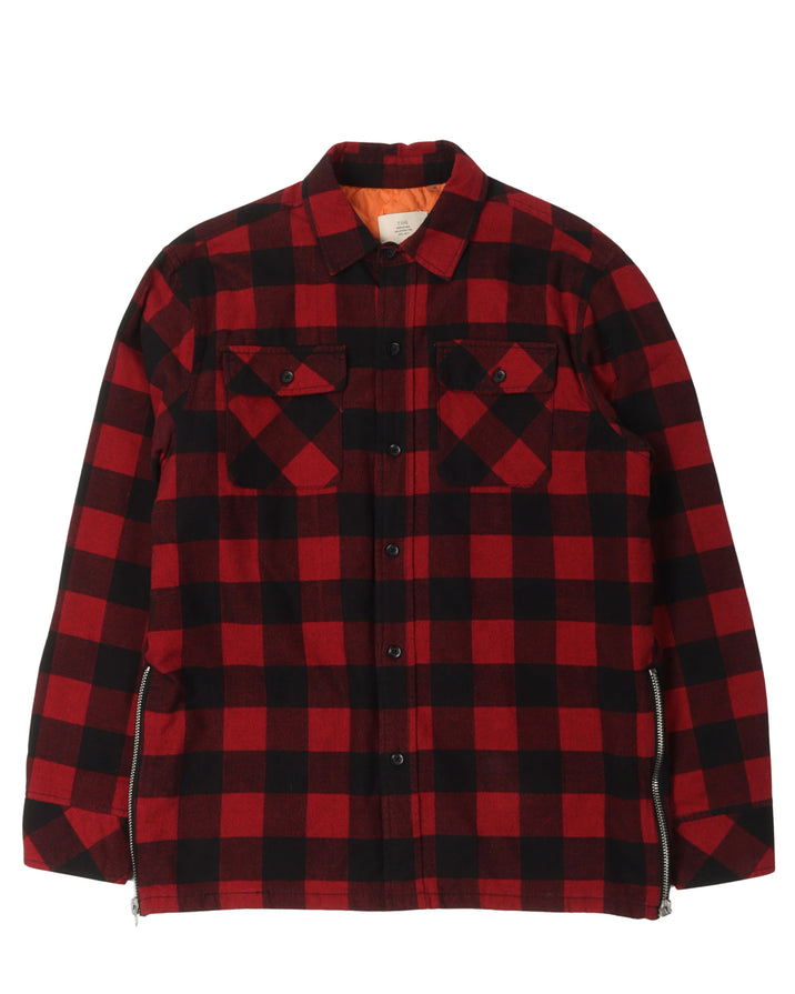 Collection Two Quilted Zipper Flannel Shirt