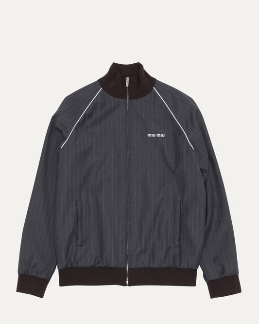 Pinstripe Track Jacket