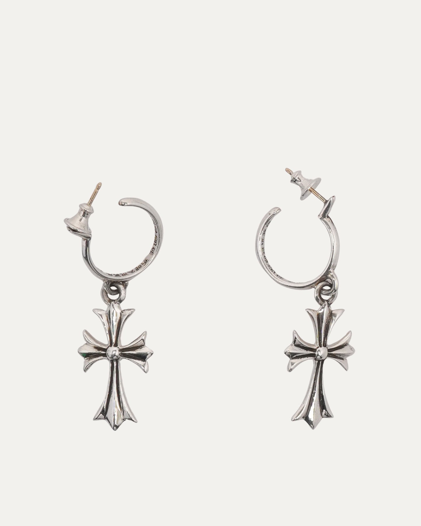 Cross Hoop Earring Set