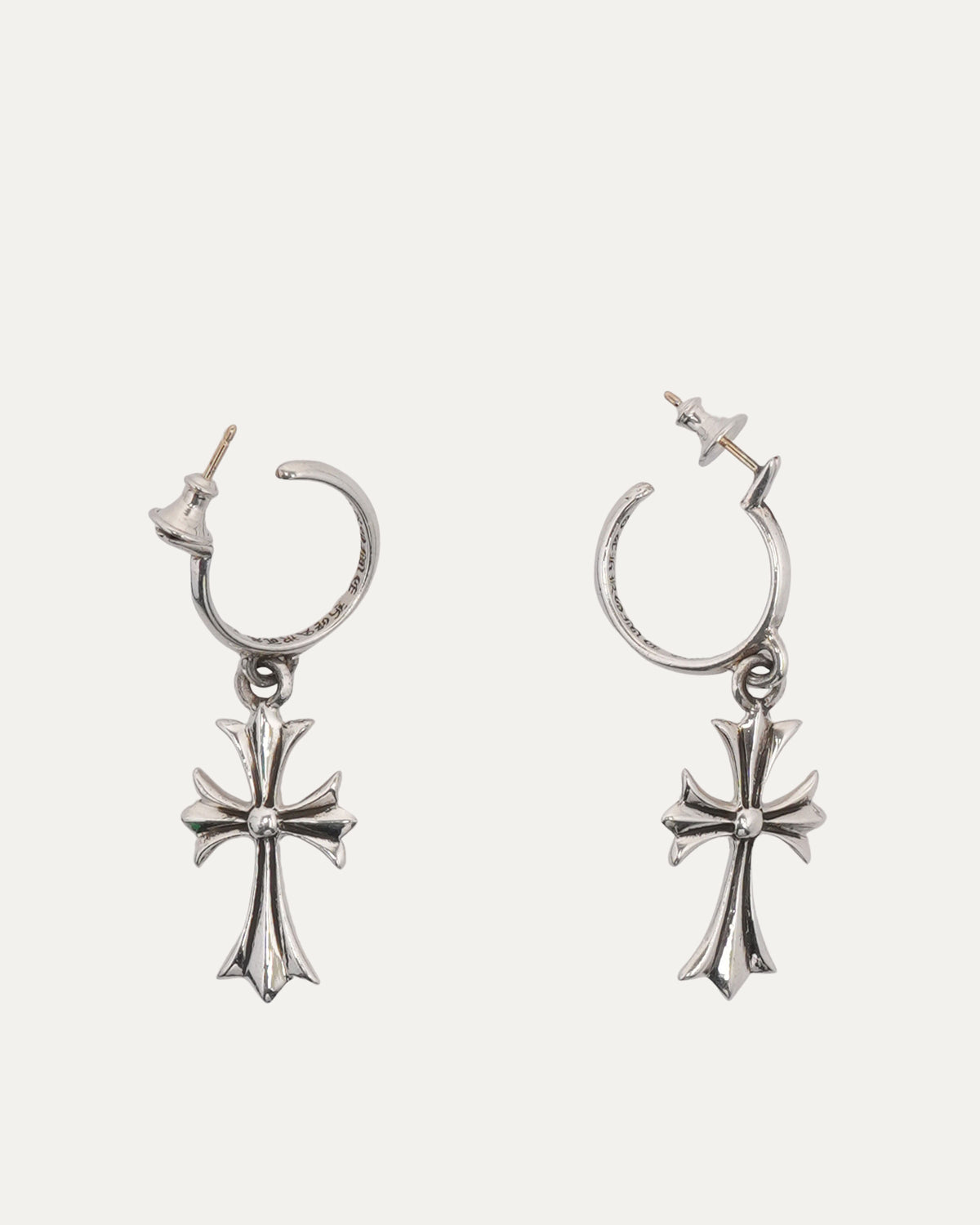 Cross Hoop Earring Set