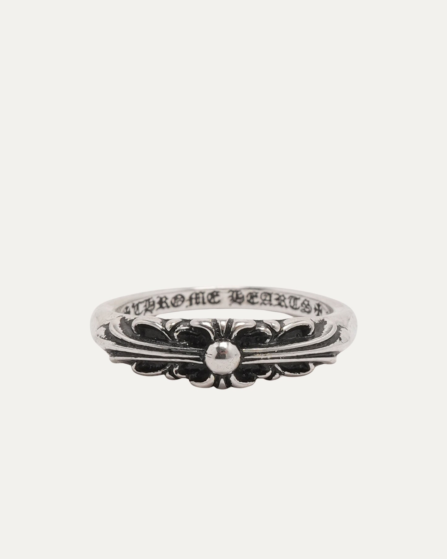 Mini Floral Cross Ring