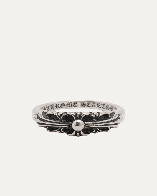 Mini Floral Cross Ring