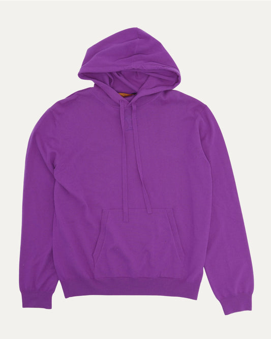 Cashmere Blend Embossed Hooded Sweater