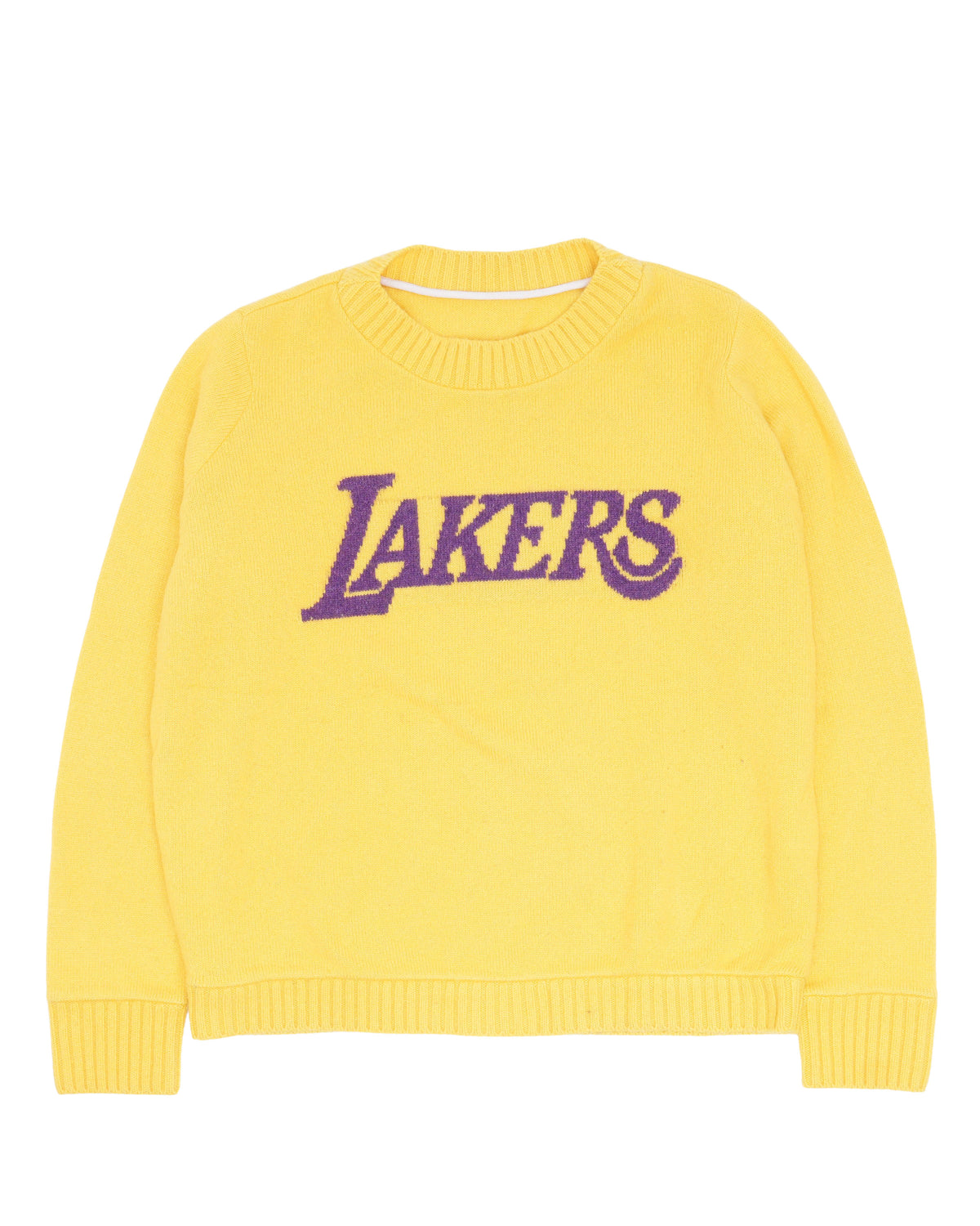 NBA Cashmere Los Angeles Lakers Sweater