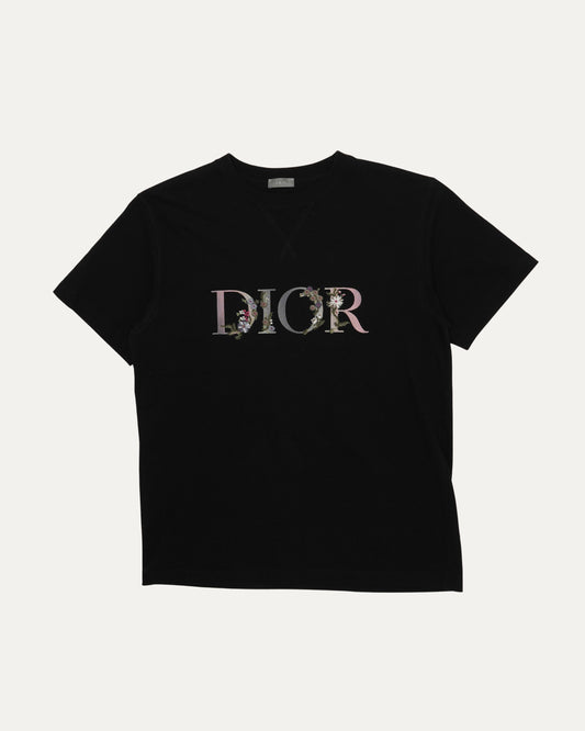 Embroidered Flower Logo T-Shirt