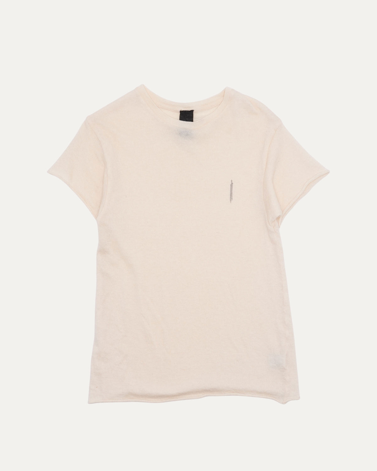 The Elder Statesman Cashmere-Silk Blend 3RS Embroidered T-Shirt