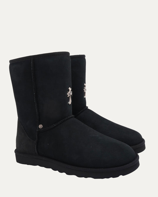 Cross Embellished Ugg Boots