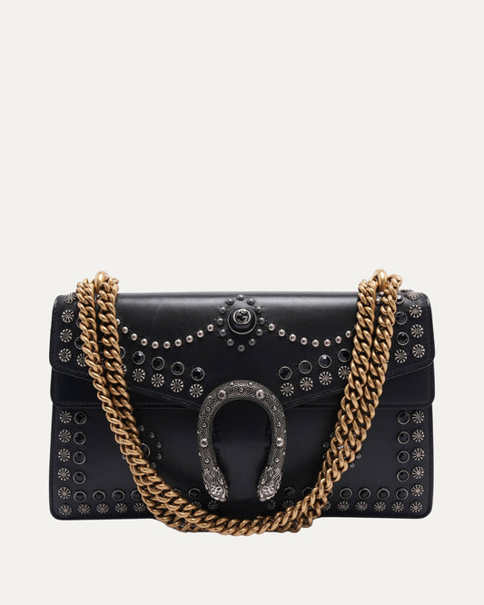 Studded Leather Dionysus Chain Shoulder Bag