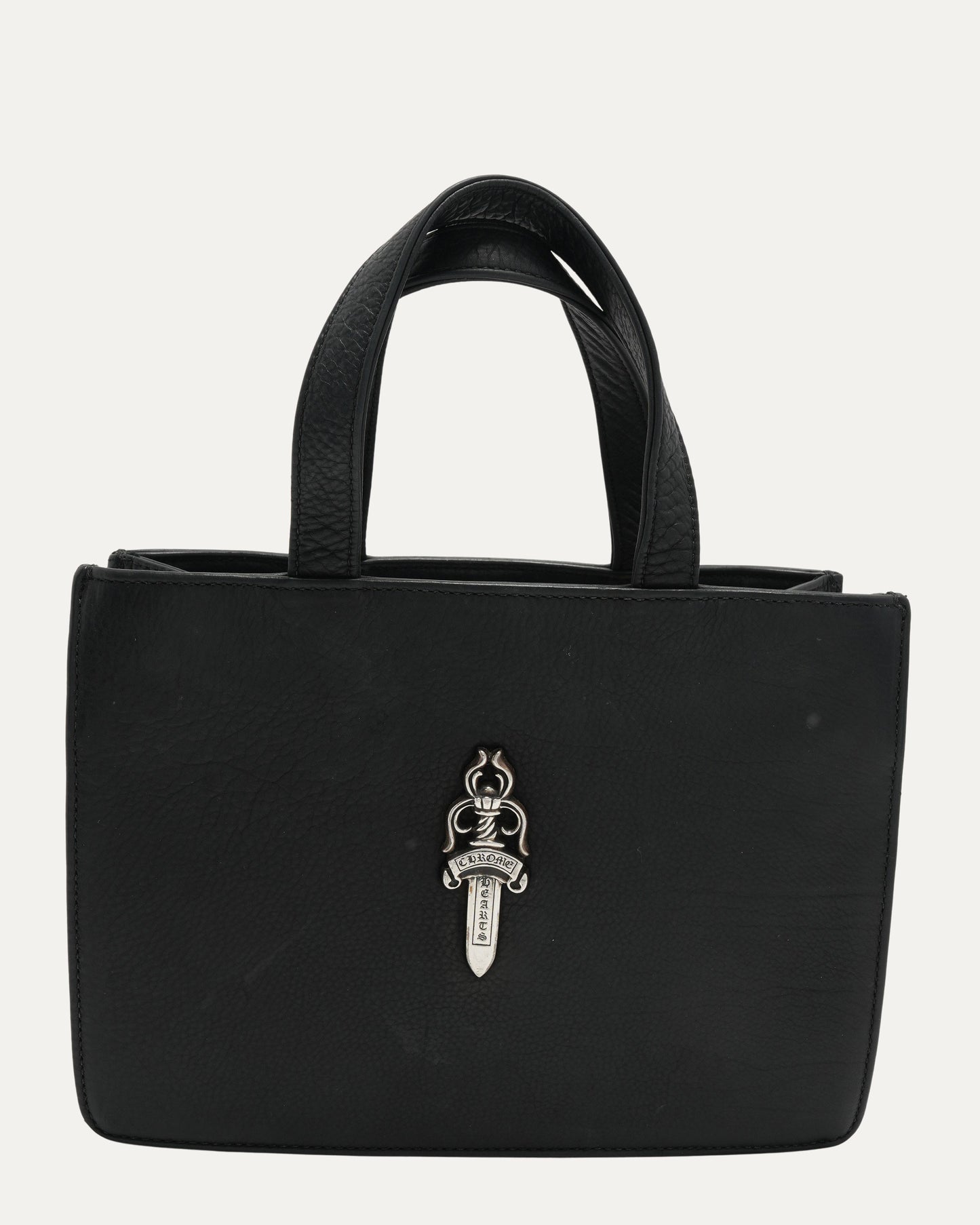 Mini Dagger Embellished Leather Tote