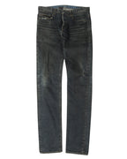 SS04 Dark Wash Waxed Skinny Jeans
