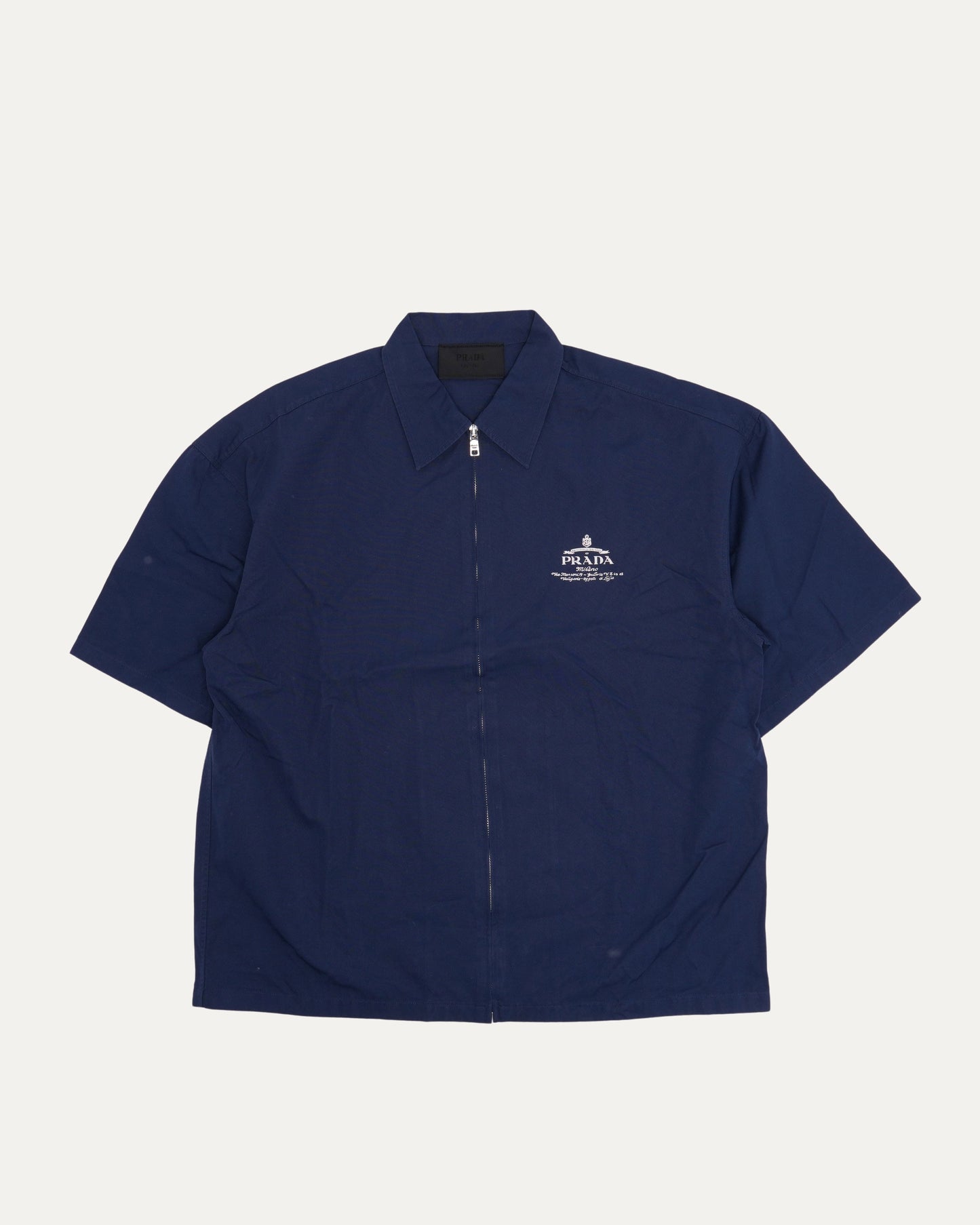 Zip Up Short Sleeve Shirt