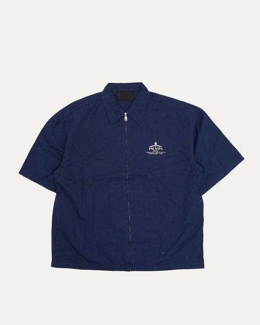 Zip Up Short Sleeve Shirt