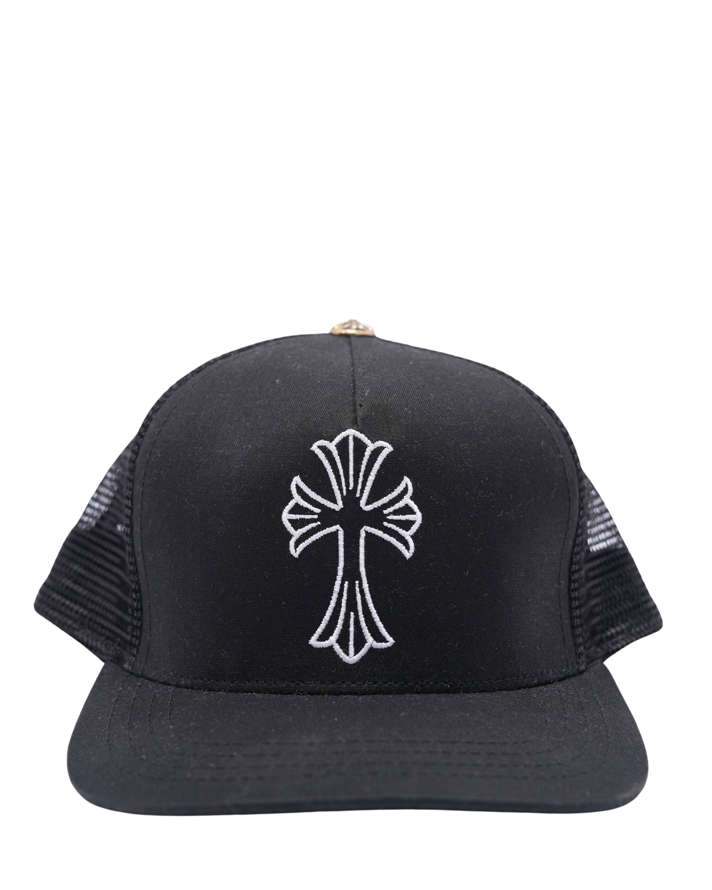 Embroidered Cross Trucker Hat