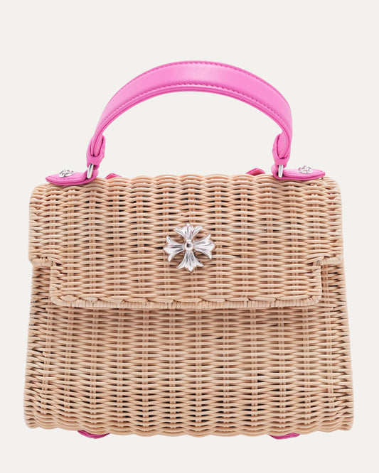Woven Raffia Dolly Bag