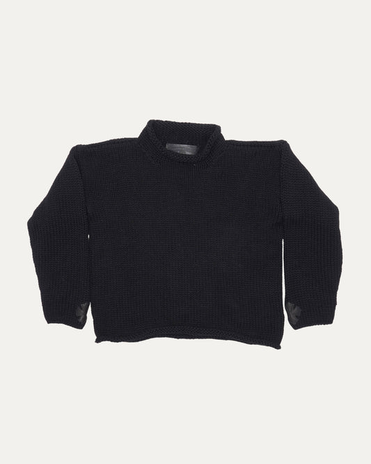 Cashmere Cross Patch Rollneck Sweater