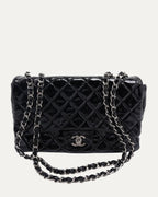 Patent Leather Jumbo Classic Double Flap Bag