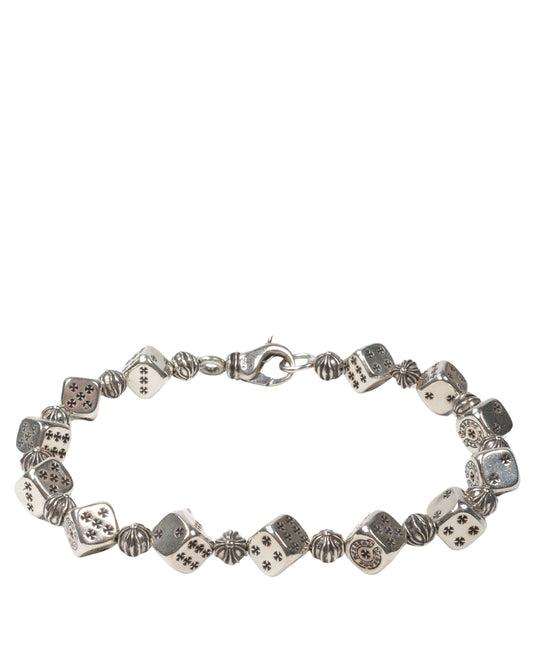 Silver Dice Bracelet