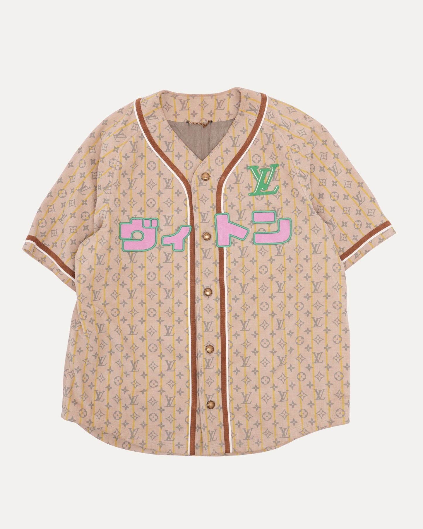 Nigo Leather Baseball Shirt