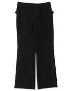 Pleated Embellished Side-Stripe Slacks