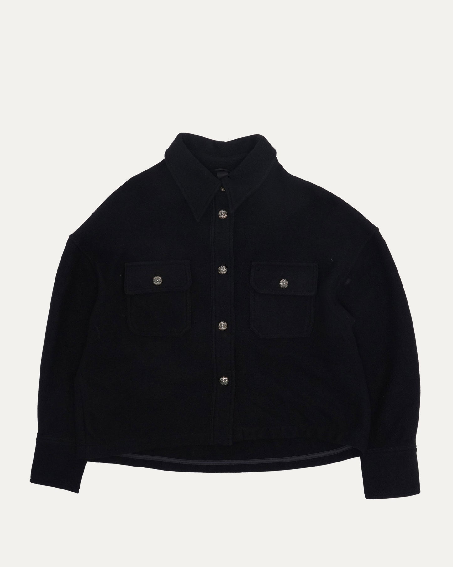 Cropped Wool Work Dog Shirt