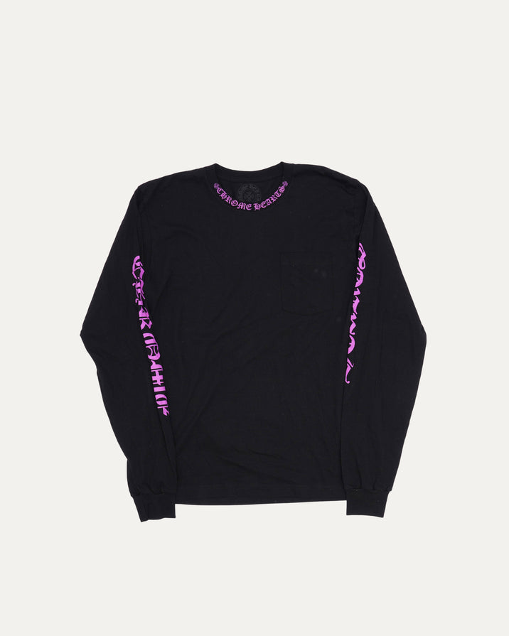 Neck Logo Long Sleeve T-Shirt