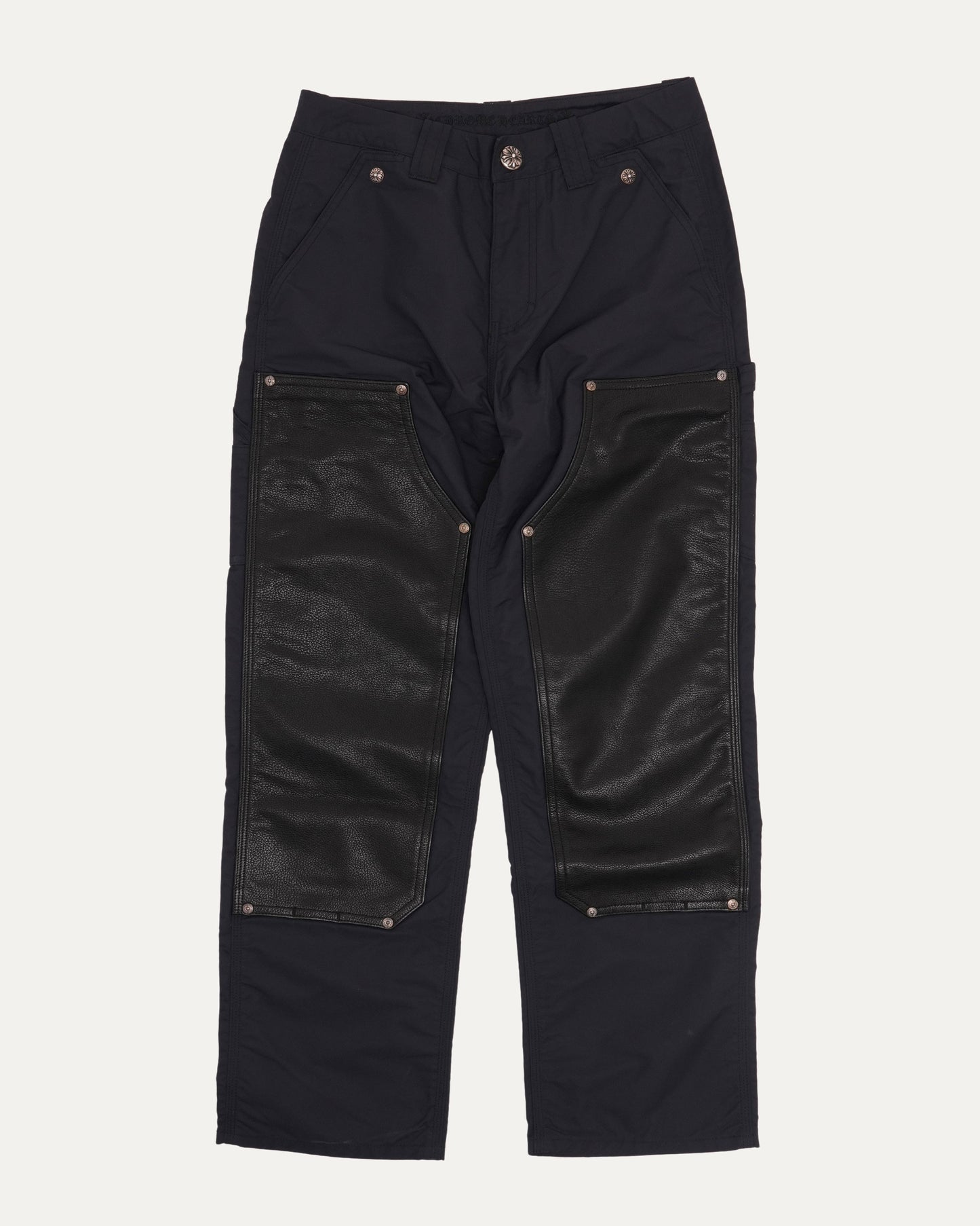 Nylon Leather Double Knee Carpenter Pants