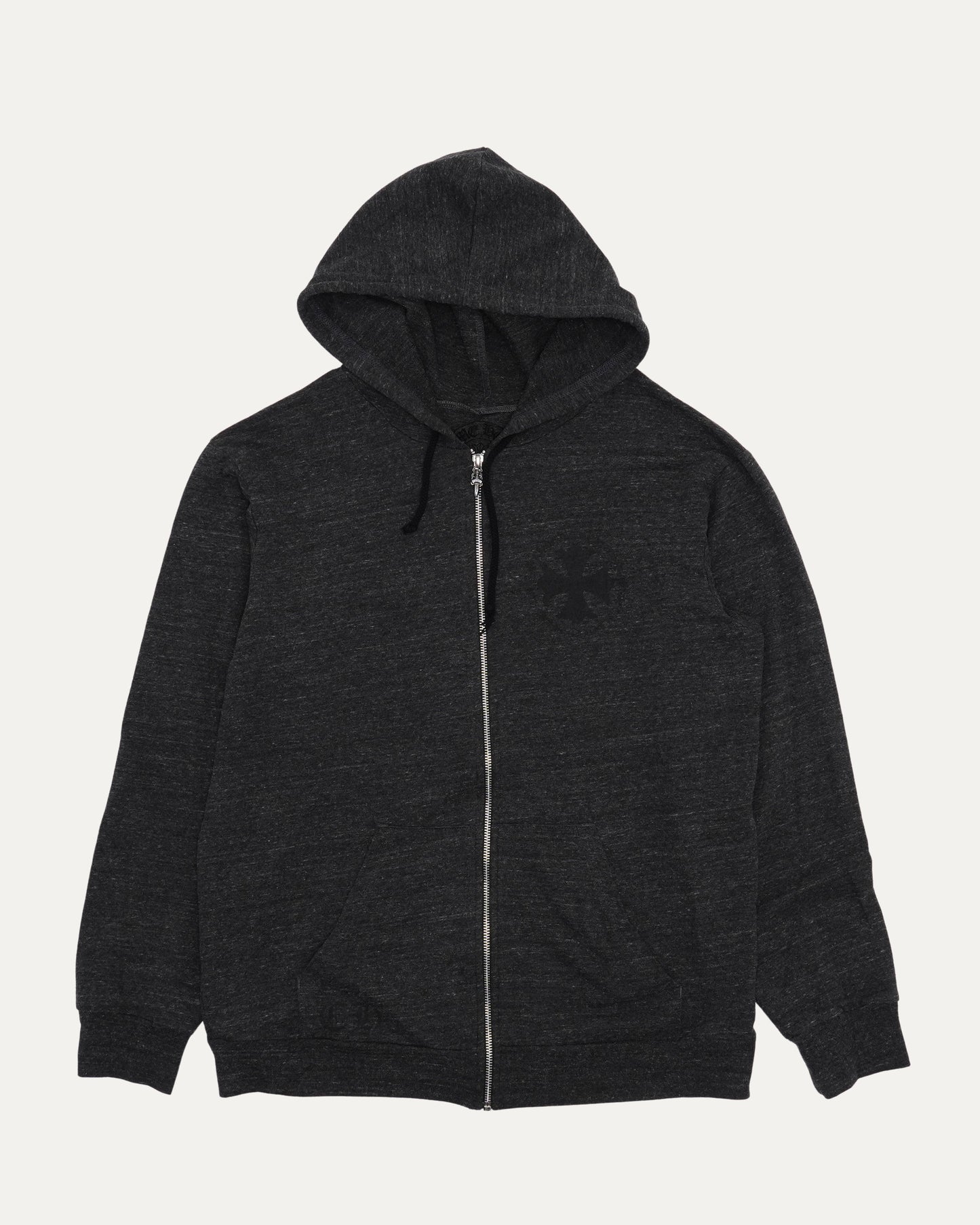 Tonal Plus Cross Logo Zip Up Hoodie
