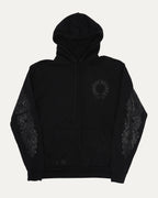 Tonal Glitter Print Horseshoe Logo Hoodie