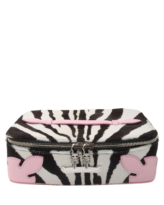 Leather & Pony Hair Jewelry Case