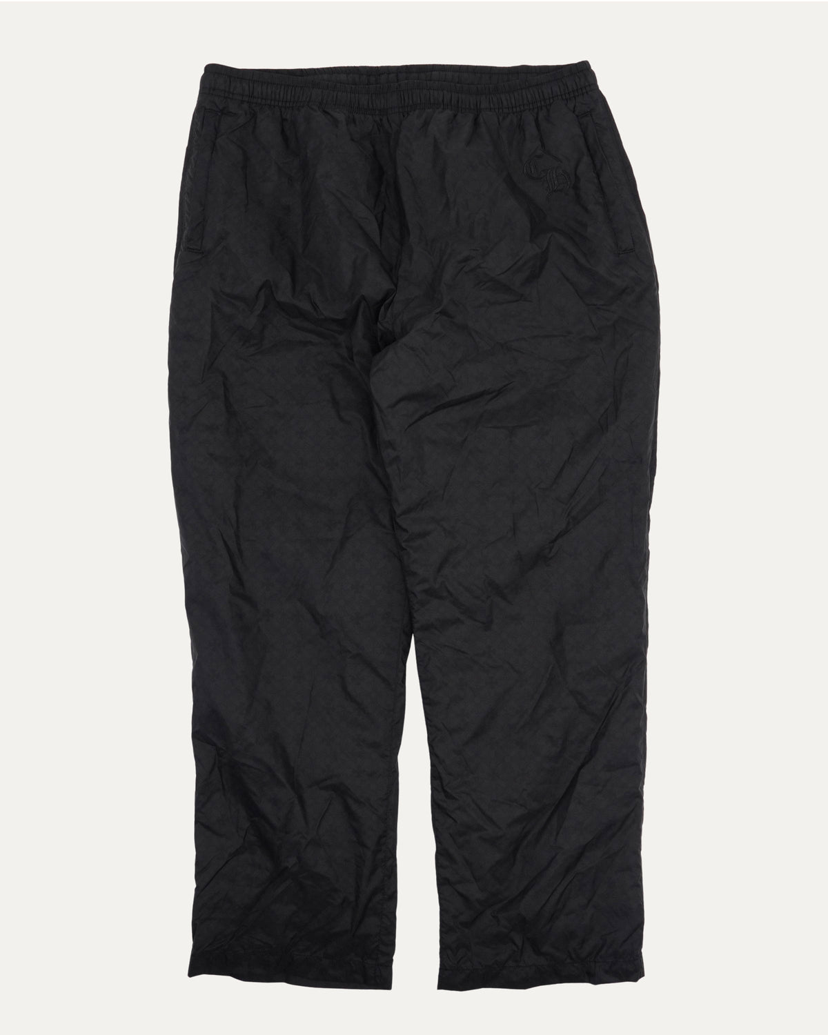 Embroidered Monogram Trash Pickup Track Pants