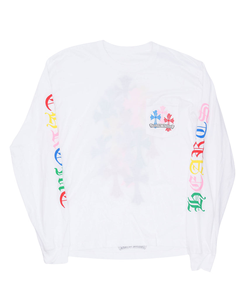 Multicolor Cross Long Sleeve T-Shirt