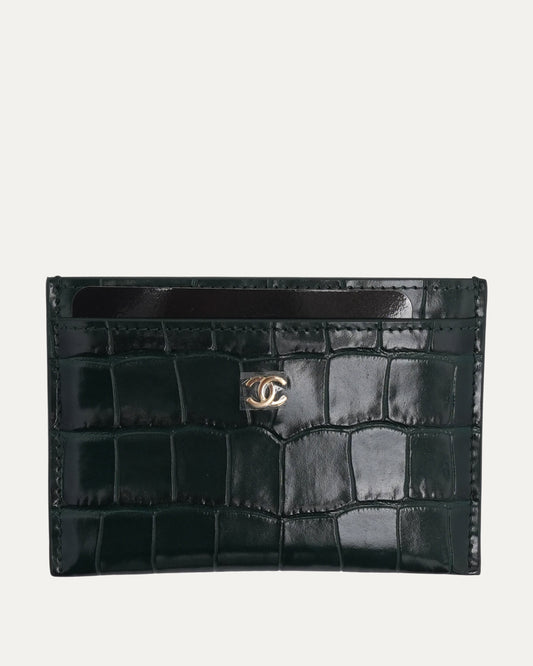 Crocodile Embossed Card Holder
