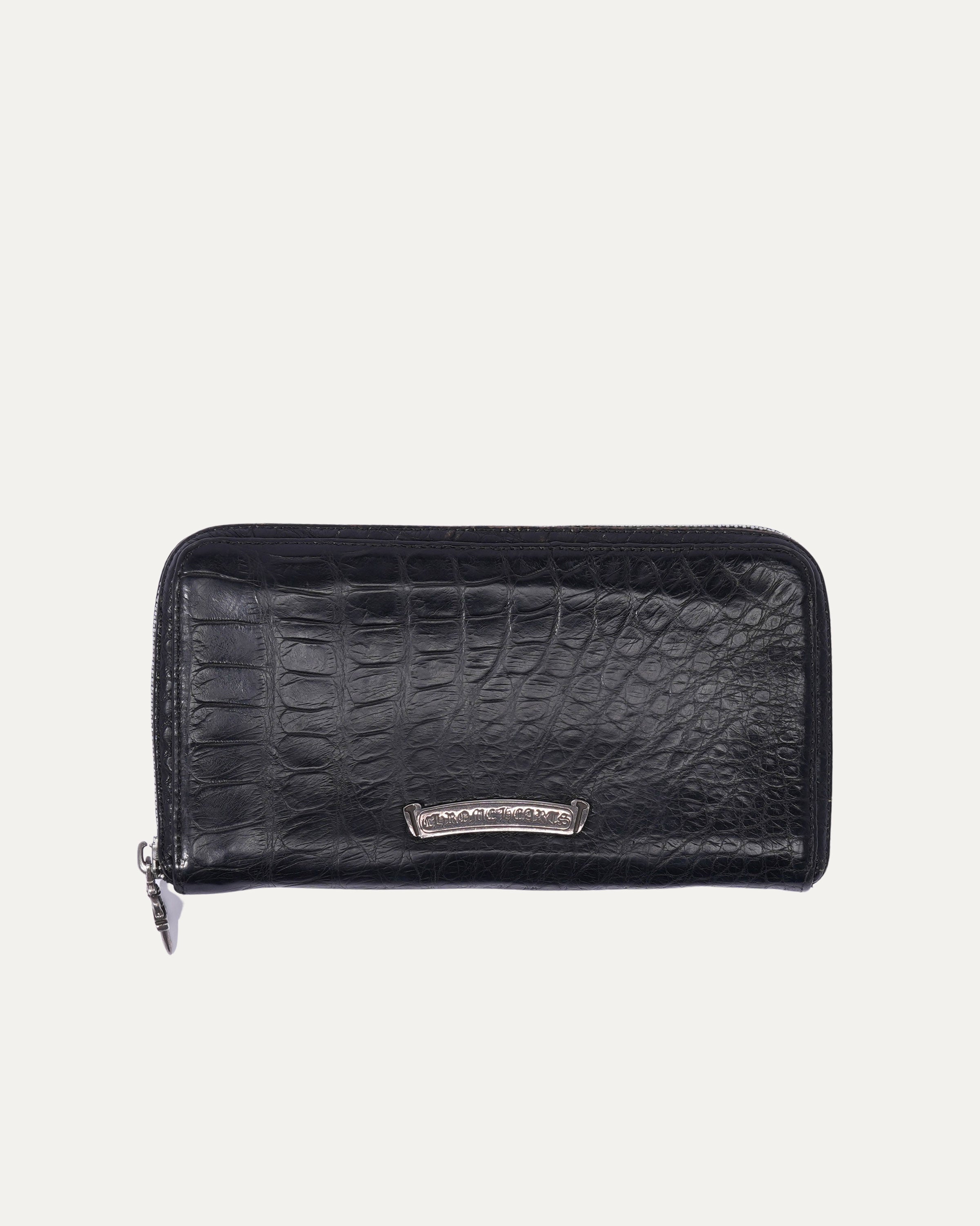 Crocodile Long Zip Wallet