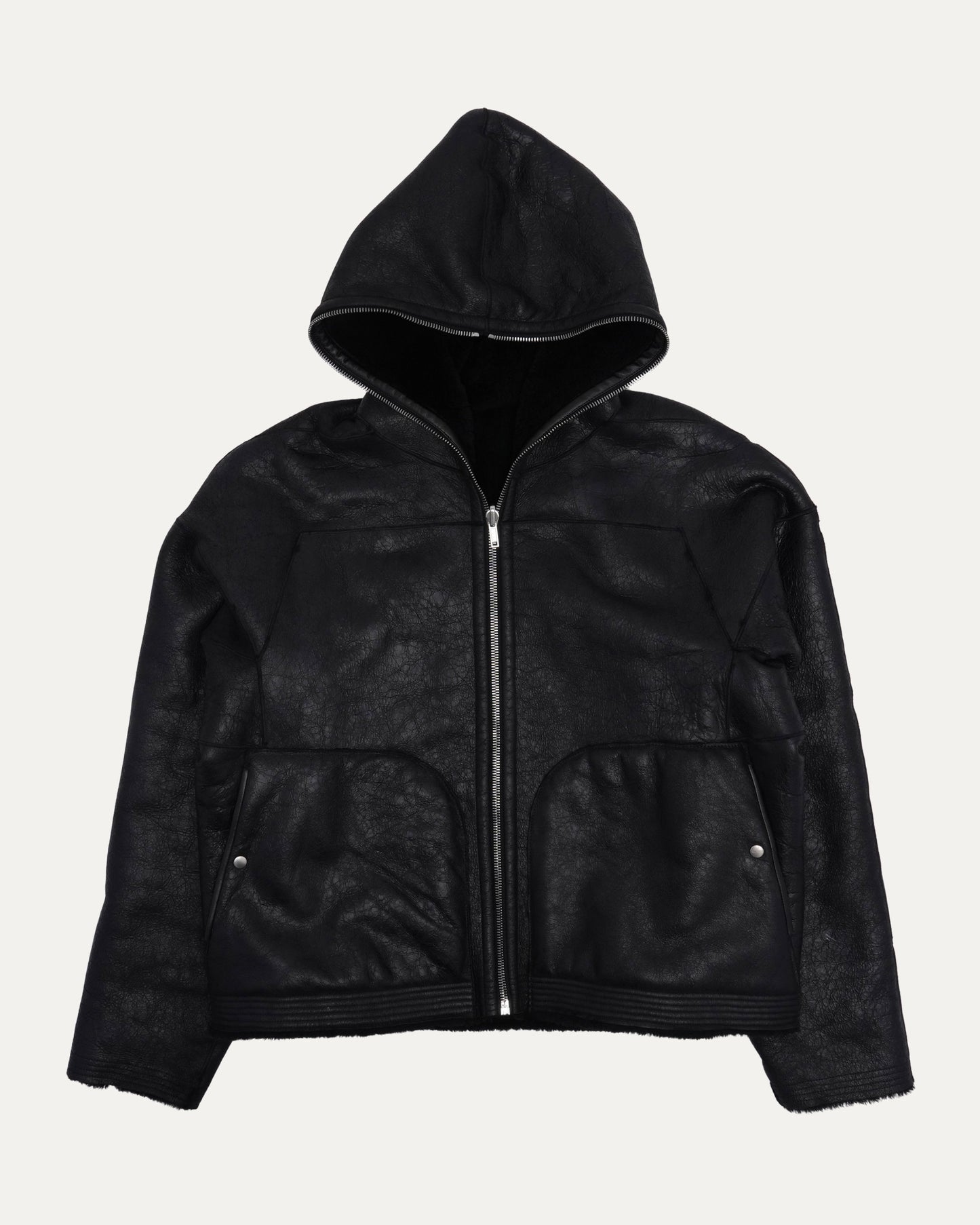 FW23 Luxor Reversible Shearling Hooded Jacket