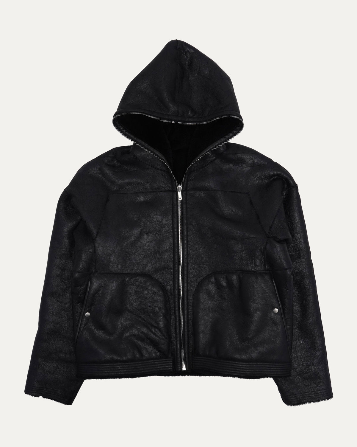 FW23 Luxor Reversible Shearling Hooded Jacket
