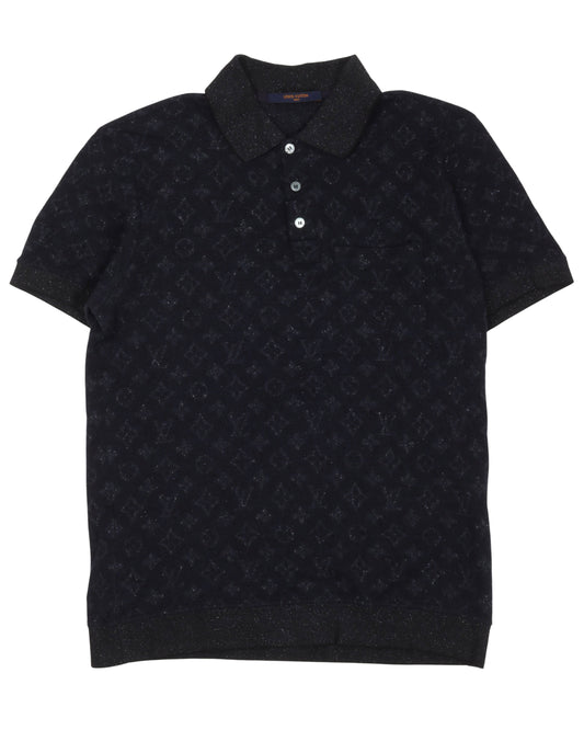 Monogram Knit Polo Shirt