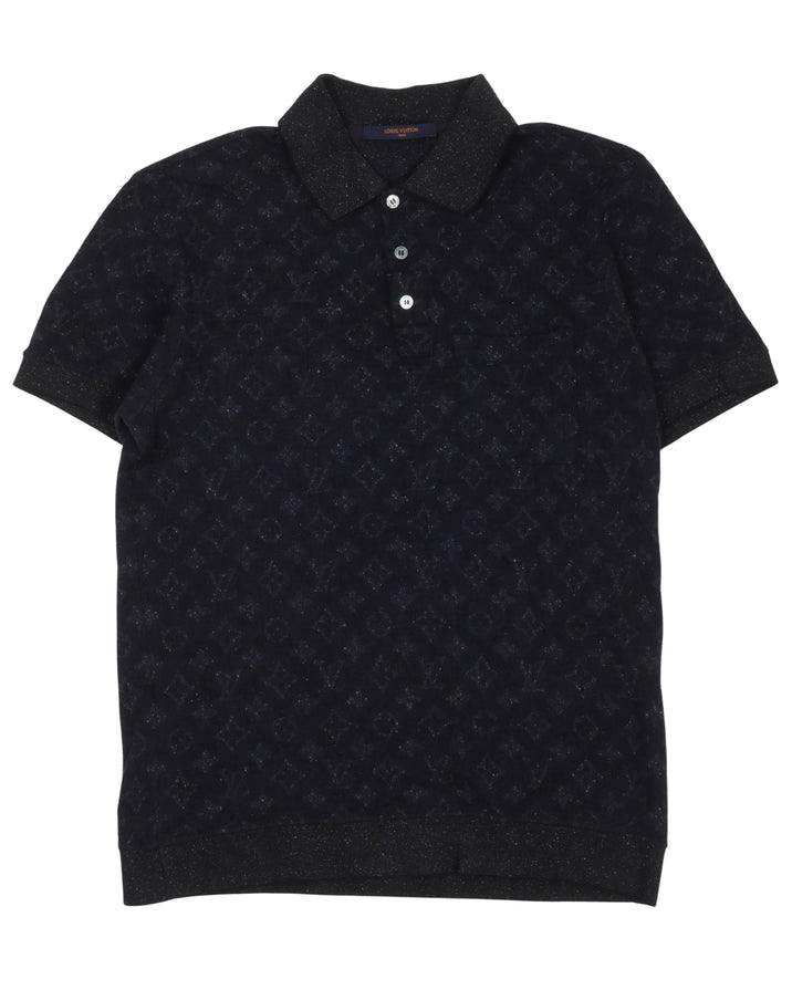 Monogram Knit Polo Shirt