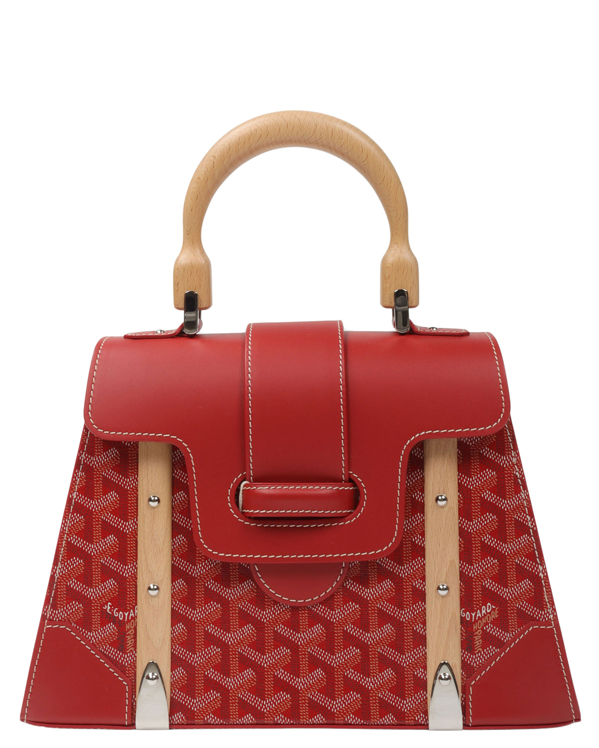 Saigon MM Wood Handle Bag w/ Shoulder Strap