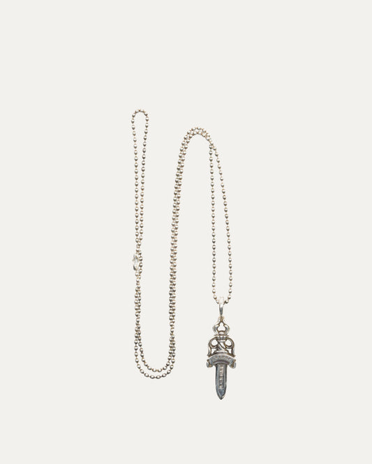 Ball Chain with Dagger Pendant