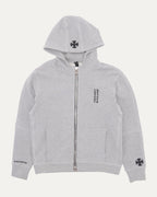 Plus Cross Patch Zip Up Hoodie