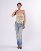 SS 2011 Pearl Print Top with Pearl Straps