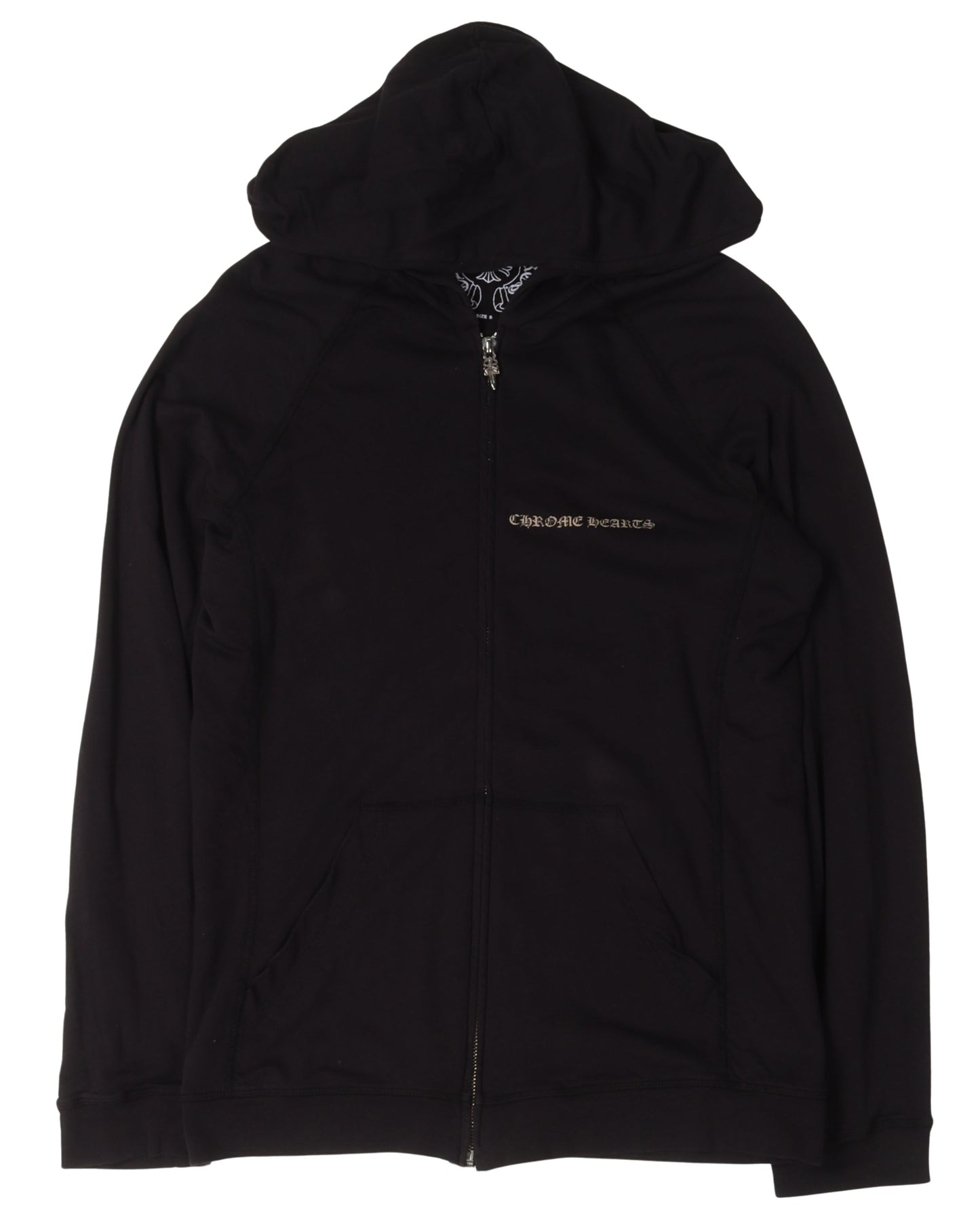 Vintage Plus Cross Zip-Up Thin Hoodie