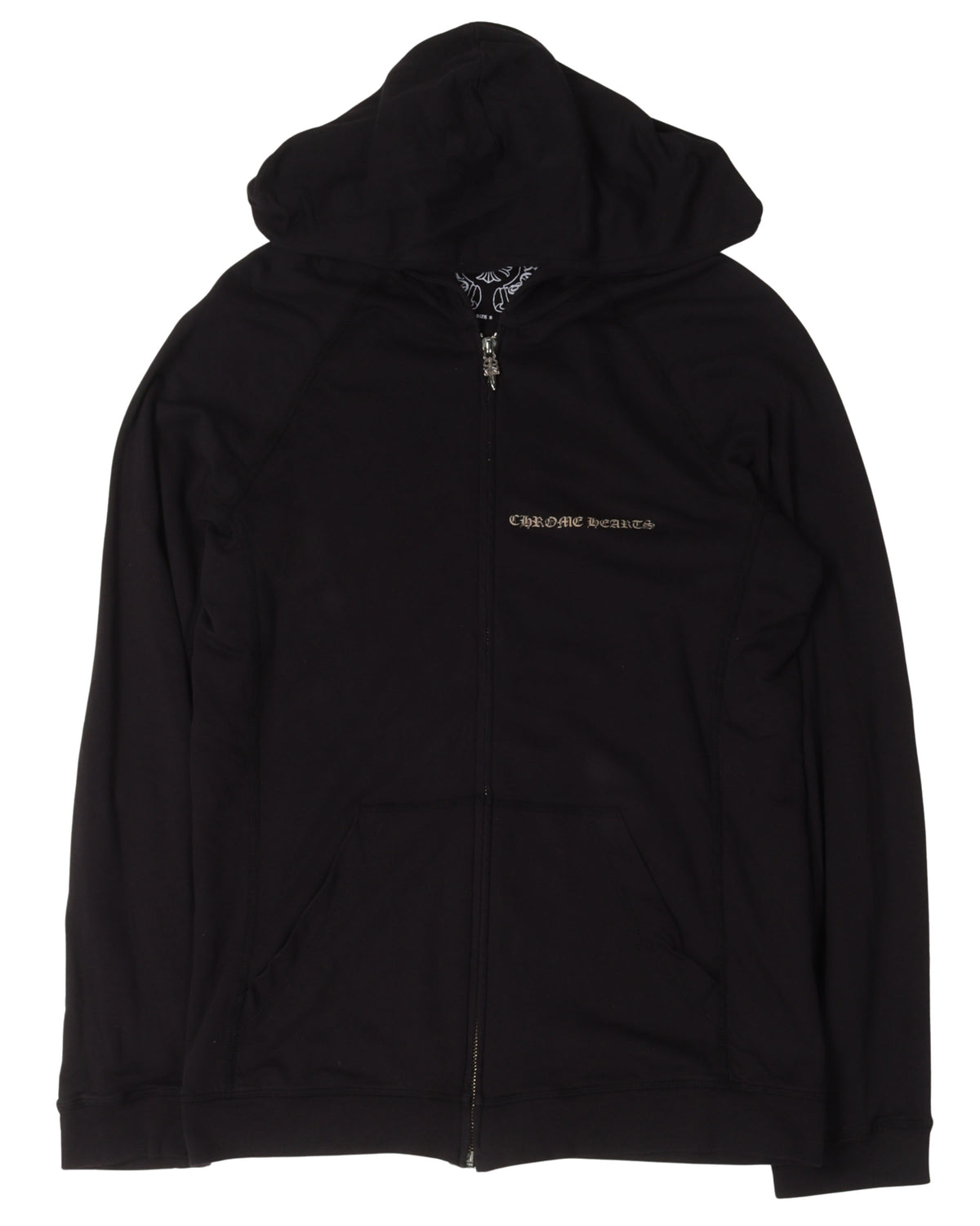 Vintage Plus Cross Zip-Up Thin Hoodie