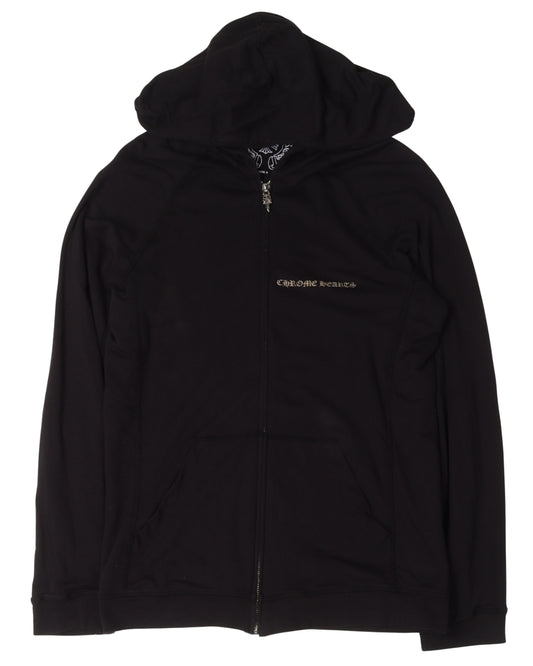 Vintage Plus Cross Zip-Up Thin Hoodie